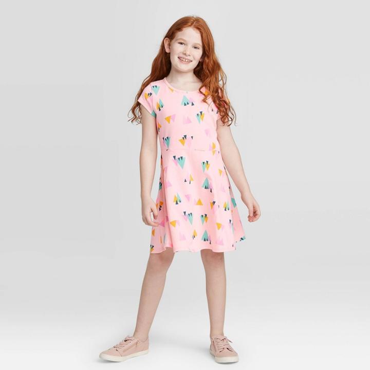 Petitegirls' Short Sleeve Dress - Cat & Jack Pink L, Girl's,