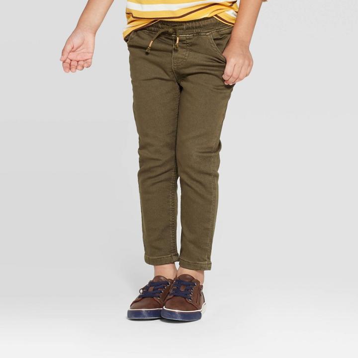 Toddler Boys' Pull-on Skinny Jeans - Cat & Jack Green