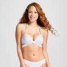 Mossimo Women's Wrap Push-up Halter Bikini Top - White -