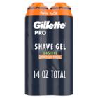Gillette Pro Men's Sensitive Shaving Gel Twin Pack