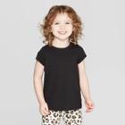 Petitetoddler Girls' Short Sleeve T-shirt - Cat & Jack Black