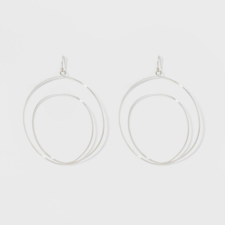 Double Circle Hoops Earrings - A New Day