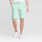 Men's 10.5 Flat Front Shorts - Goodfellow & Co Spray Green