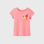 Toddler Girls' Short Sleeve Apple T-shirt - Cat & Jack Pink