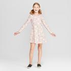 Girls' Long Sleeve Dress - Cat & Jack Blush