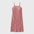 Women's Printed Satin Slip Dress - A New Day Pink