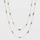 Beaded Wrap Necklace - A New Day Gray, Women's,