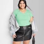 Women's Short Sleeve V-neck T-shirt - Wild Fable