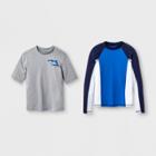Boys' 2pc Rash Guard Set - Cat & Jack Blue/gray M, Boy's,