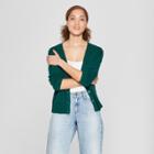 Women's Any Day V-neck Cardigan Sweater - A New Day Green