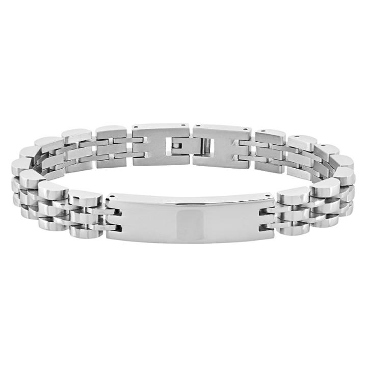 Men's Crucible Half Moon Id Bracelet -