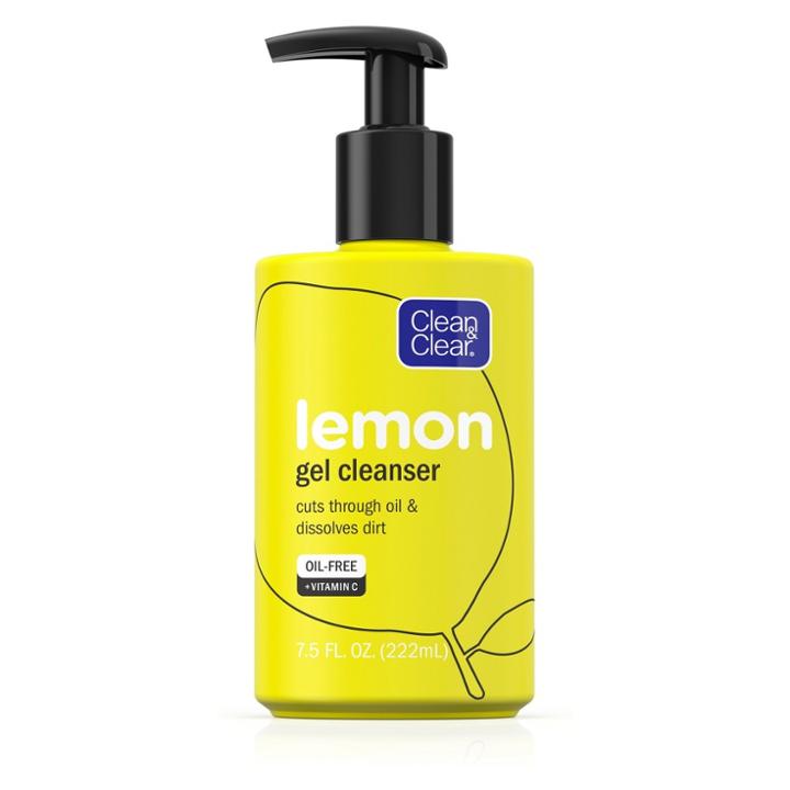 Clean & Clear Lemon Gel Facial Cleanser With Vitamin C