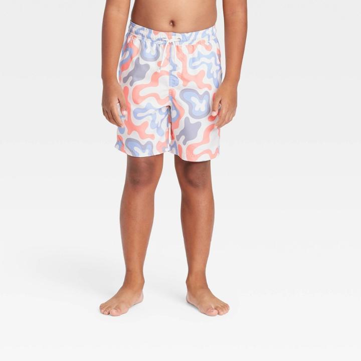 Boys' Wave Print Swim Trunks - Art Class