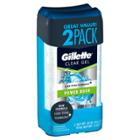 Gillette Power Rush Clear Gel Antiperspirant And Deodorant Twin Pack