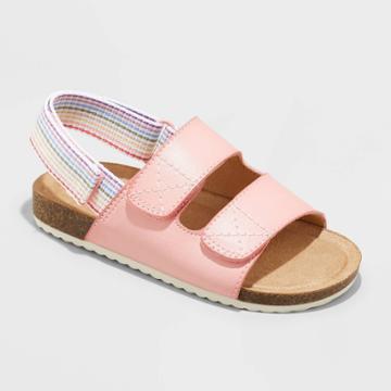 Toddler Girls' Amoura Rainbow Footbed Sandals - Cat & Jack Pink