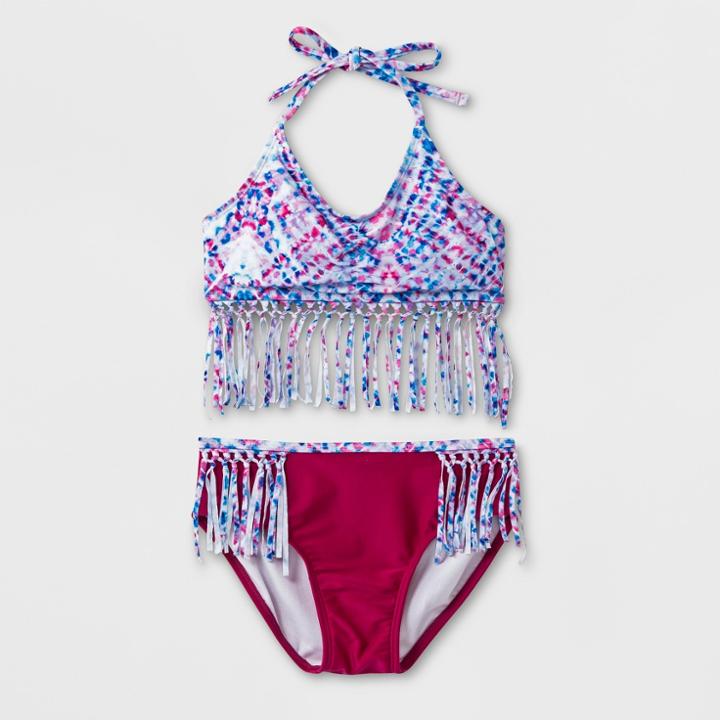Girls' Colors Kaleid Bikini Set - Art Class Plum