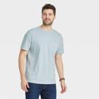 Men's Relaxed Fit Short Sleeve Crewneck T-shirt - Goodfellow & Co Blue