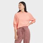 Women's Crewneck Light Weight Pullover Sweater - A New Day Coral Pink