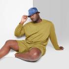 Men's Big & Tall Fleece Crewneck Sweatshirt - Original Use Green