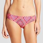Women's Beach Hipster Bikini Bottom - Shade & Shore Pink Multi