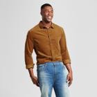 Men's Big & Tall Slim Fit Corduroy Long Sleeve Shirt - Goodfellow & Co Brown