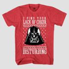 Men's Star Wars Darth Vader Short Sleeve Graphic T-shirt - Heathered Red