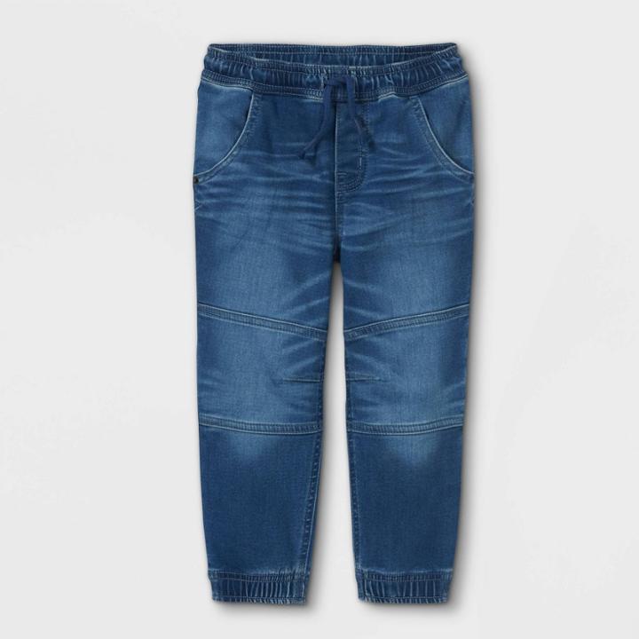 Toddler Boys' Jogger Pull-on Jeans - Cat & Jack Medium Denim Wash