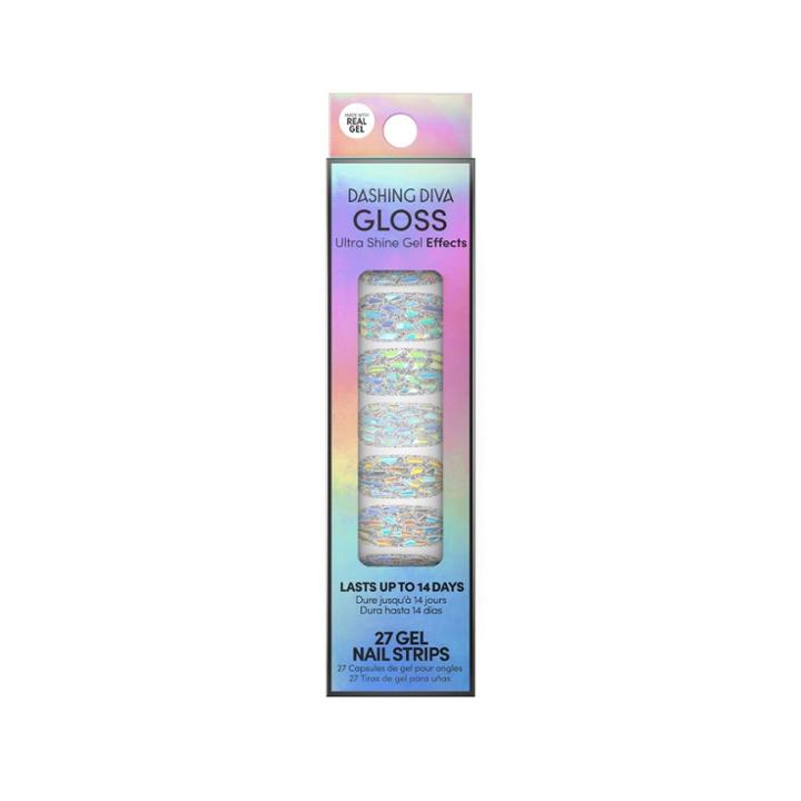Dashing Diva Gloss Ultra Shine Gel Effects Nail Art - Shattered Glass