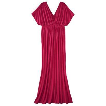 Merona Petites Short-sleeve Maxi Dress - Red