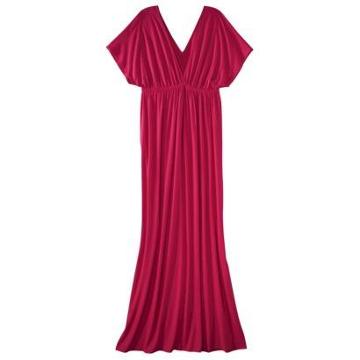 Merona Petites Short-sleeve Maxi Dress - Red