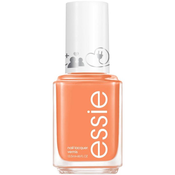 Essie Salon-quality Nail Polish, Vegan, Cyber Society, Orange, Nftea