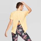 Women's Tie Back Short Sleeve T-shirt - Joylab Sunshine Yellow