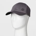 Men's Solid Texture Front With Reflective Logo Baseball Hat - C9 Champion Gray