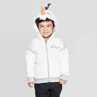 Disney Toddler Boys' Frozen Olaf Cosplay Hoodie - Ivory 2t, Boy's, Gray