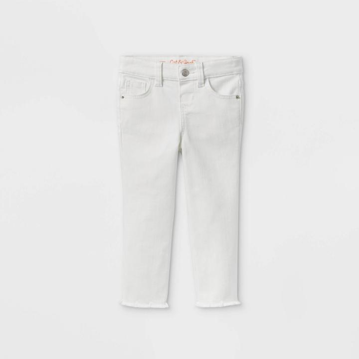 Toddler Girls' High-rise Skinny Jeans - Cat & Jack White