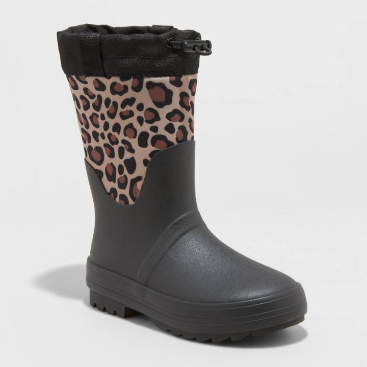 Girls' Quinn Winter Boots - Cat & Jack Black