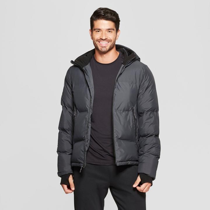 Men's Puffer Jacket - C9 Champion Charcoal Gray