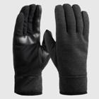 Isotoner Men's Handwear Tech Stretch Fleece Palm Gloves - Black