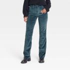 Women's High-rise Vintage Corduroy Bootcut Jeans - Universal Thread Teal Blue