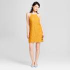 Women's Scallop Hem Lace Shift Dress - Lots Of Love By Speechless (juniors') Mustard