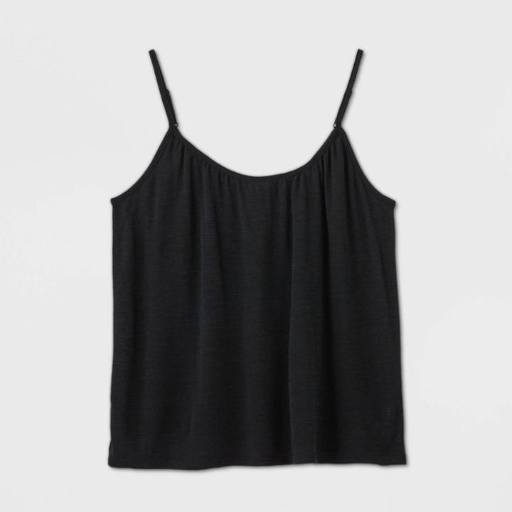 Women's Linen Cami - A New Day Black