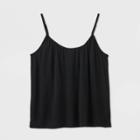 Women's Linen Cami - A New Day Black