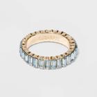 Sugarfix By Baublebar Baguette Light Blue Crystal Statement Ring -