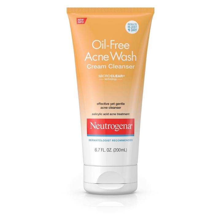 Neutrogena Oil-free Acne Face Wash Cream Cleanser - 6.7 Fl Oz, Adult Unisex