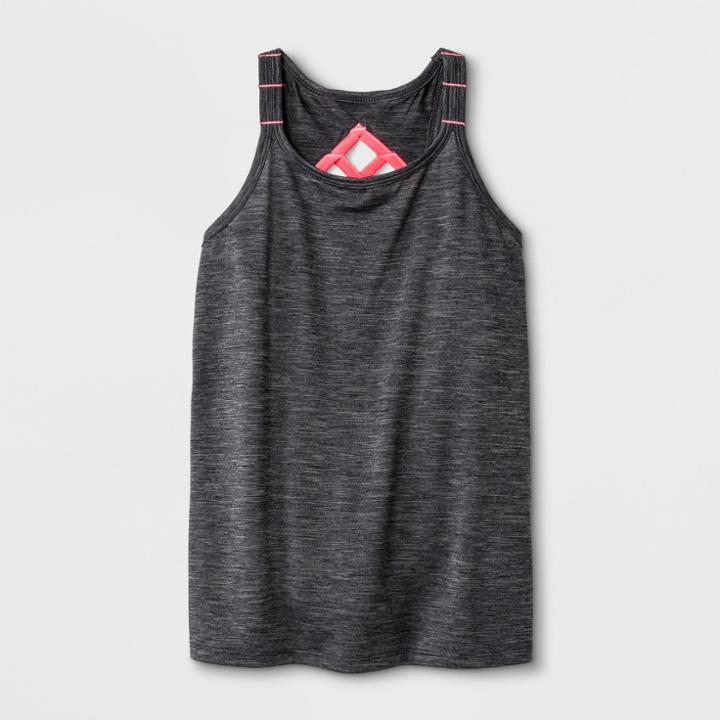 Girls' Lattice Tank Top - C9 Champion Gray Heather Xs, Heather Gray