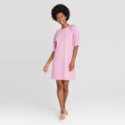Women's Puff Short Sleeve T-shirt Dress - Universal Thread Lilac