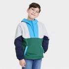 Boys' Quarter Zip Colorblock Jacket - Cat & Jack Bright Blue