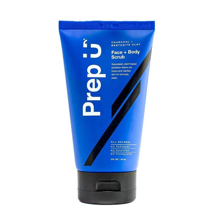 Prep U Detoxifying Charcoal Face + Body Scrub With Apricot Kernels