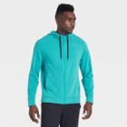 Men's Soft Gym Hooded Sweatshirt - All In Motion Turquoise