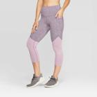 Women's Studio High-waisted Colorblock Capri Leggings 20 - C9 Champion Purple Heather